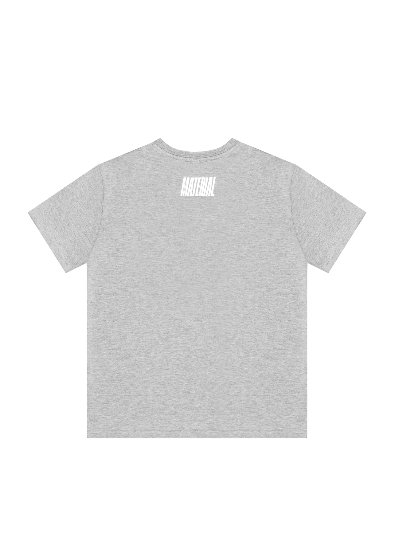 T-SHIRT HOOD SZARY MELANŻ