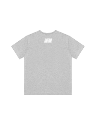 T-SHIRT HOOD SZARY MELANŻ